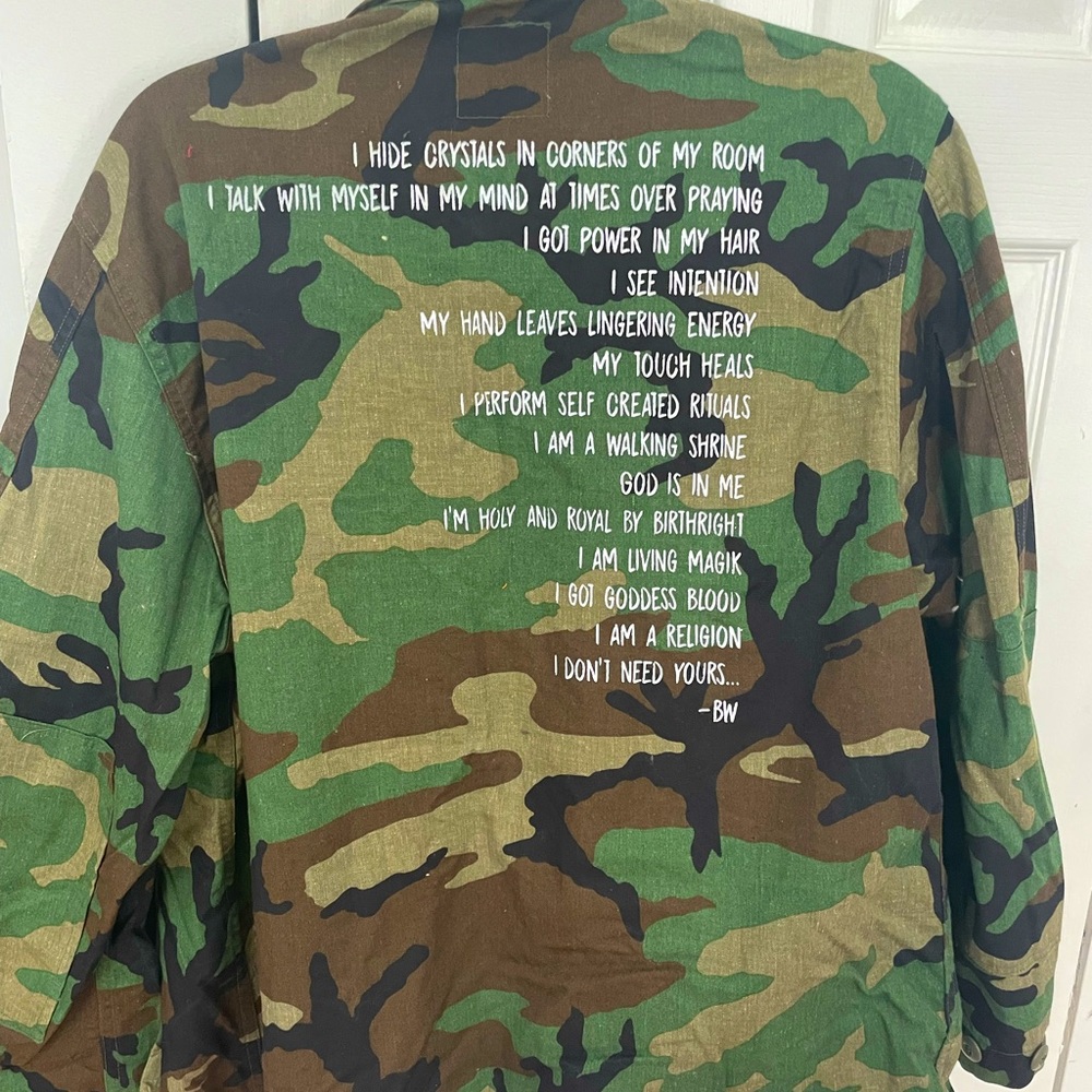 RARE FIND Goddess CAMO light weight jacket. L/XL